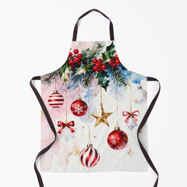 Aperçu de l'œuvre Ornement de Noël en forme de branche de houx créée et vendue par soulfulpalette.