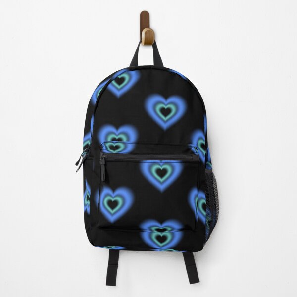 Item preview, Blue and turquoise blurry hearts designed and sold by serenebookworm.