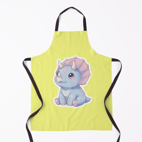 Item preview, Cute Pastel Baby Triceratops Kawaii Dinosaur with Pink Heart and Frill Aesthetic Sticker Art designed and sold by bvdesignart.