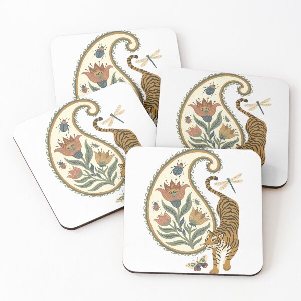 Item preview, Tiger Paisley Night Garden designed and sold by mmartabc.