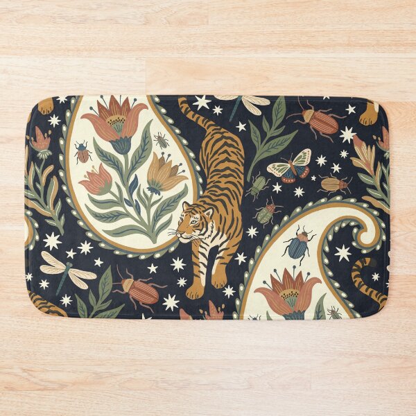 Item preview, Tiger Paisley Night Garden designed and sold by mmartabc.