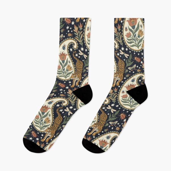 Item preview, Tiger Paisley Night Garden designed and sold by mmartabc.