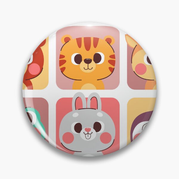 Item preview, Cute Animal Faces designed and sold by DesignDriftArt.