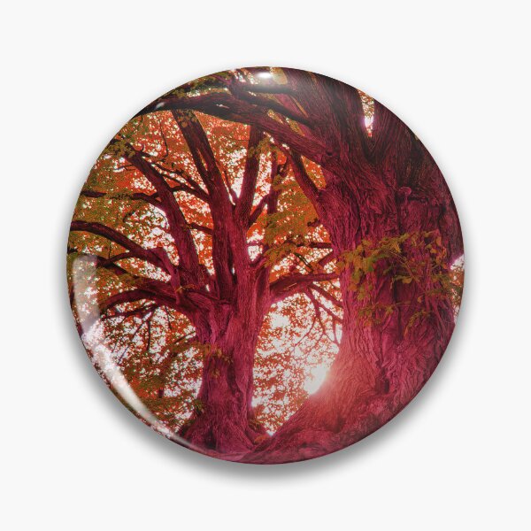 Item preview, Magenta Forest Trees – Vibrant Nature Photography Sunset Aesthetic designed and sold by GulQari.
