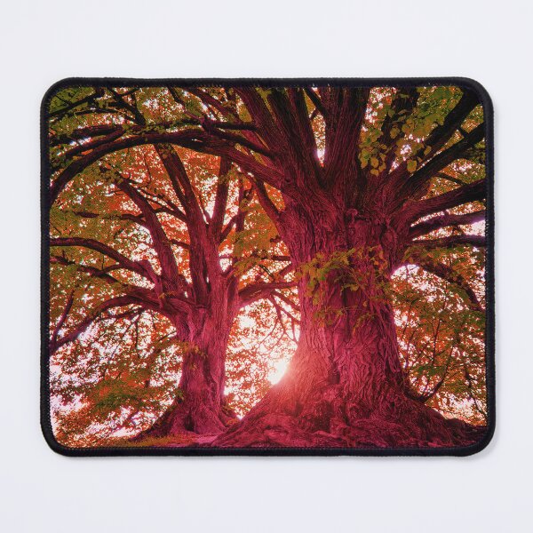 Item preview, Magenta Forest Trees – Vibrant Nature Photography Sunset Aesthetic designed and sold by GulQari.