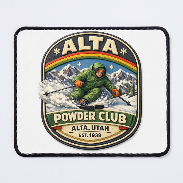Item preview, Alta Powder Club Vintage Ski Badge designed and sold by Dresut.