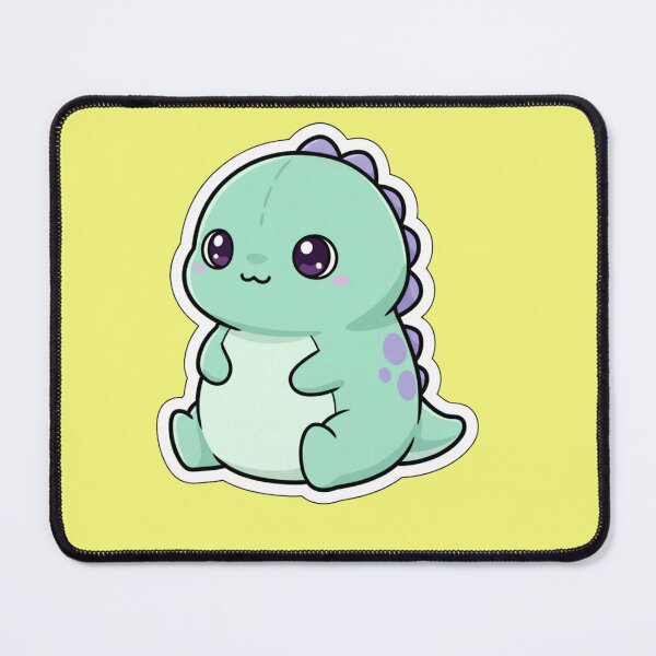 Item preview, Adorable Kawaii Mint Green Chibi Dinosaur Pastel Baby Dino Art designed and sold by bvdesignart.