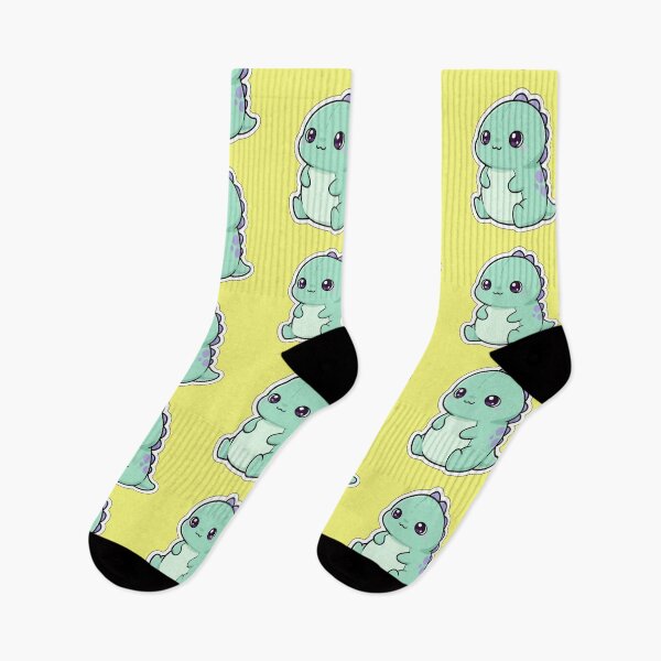 Item preview, Adorable Kawaii Mint Green Chibi Dinosaur Pastel Baby Dino Art designed and sold by bvdesignart.