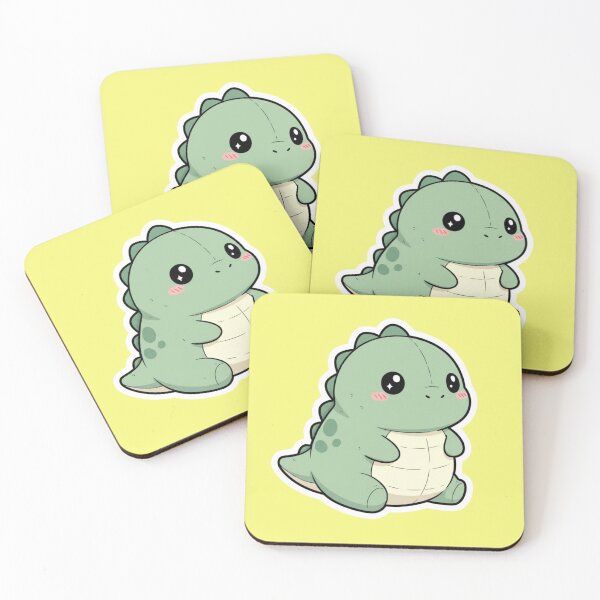 Item preview, Cute Kawaii Green Baby Dinosaur Adorable Tiny Dino Art designed and sold by bvdesignart.