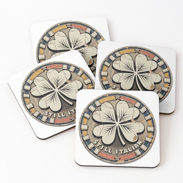 Item preview, Vintage Badge Four Leaf Clover Emblem designed and sold by Bloomkept.