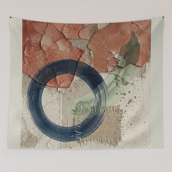 Item preview, Wabi-Sabi Abstract - Earth Tone Painting - Texture Minimalist - Contemporary designed and sold by CattlettArt.