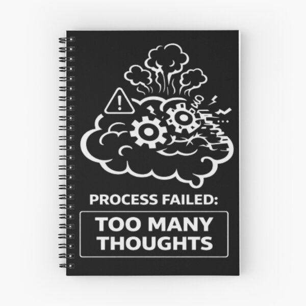 Item preview, Too Many Thoughts Brain Error Tech Design designed and sold by MS-DesignArt.