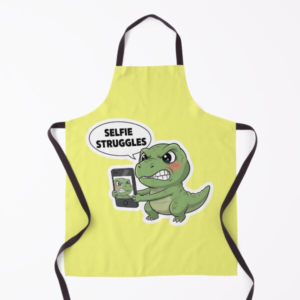 Item preview, Funny T Rex Selfie Struggles Cute Angry Dinosaur taking Selfie designed and sold by bvdesignart.