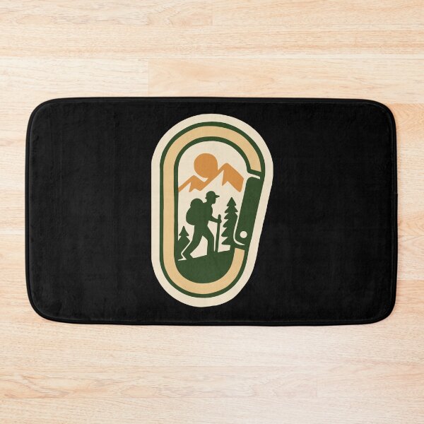 Item preview, Hiker Carabiner Mountain Sunset Design designed and sold by Vileprint.
