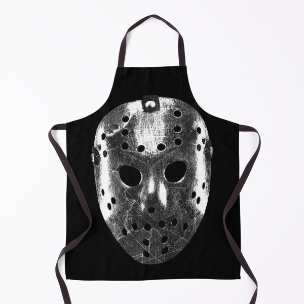 Item preview, Slasher Hockey Mask Dark Halloween Horror Black and White designed and sold by Ghoul Enterprises.