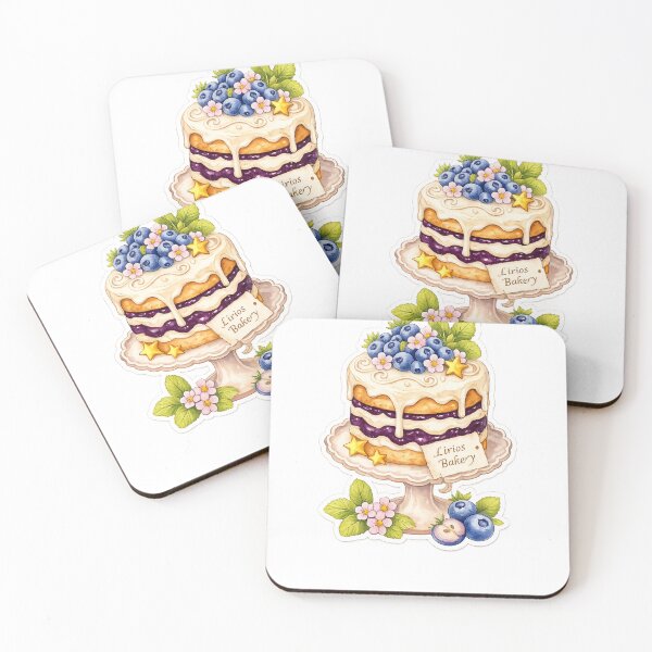 Item preview, beautiful and magical blueberry decorated cake designed and sold by LiriosLand.