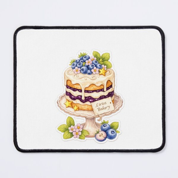 Item preview, beautiful and magical blueberry decorated cake designed and sold by LiriosLand.