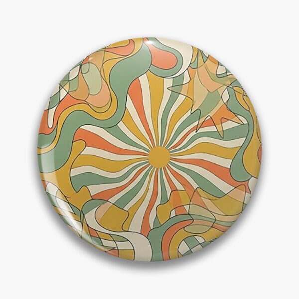 Item preview, Groovy Checkerboard Swirl – 70s Retro Psychedelic Abstract Art designed and sold by CattlettArt.