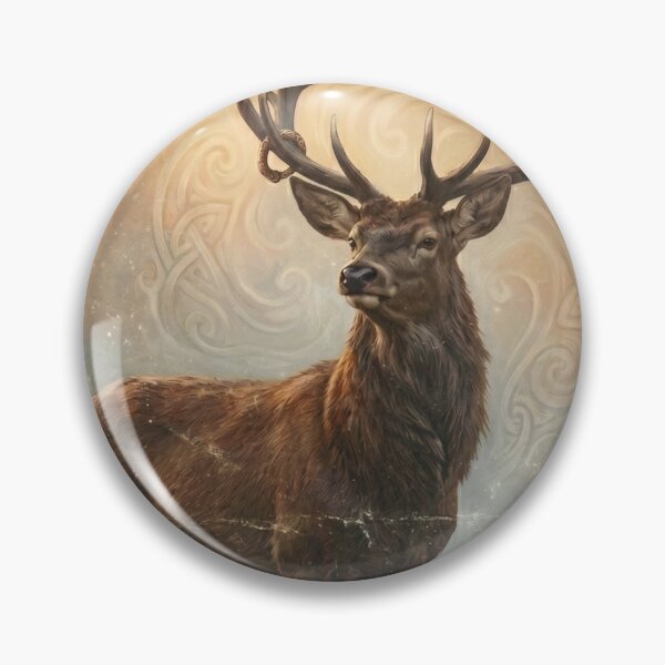 Item preview, Emerald Isle Red Deer Spirit Poster designed and sold by STTrillionTEES.