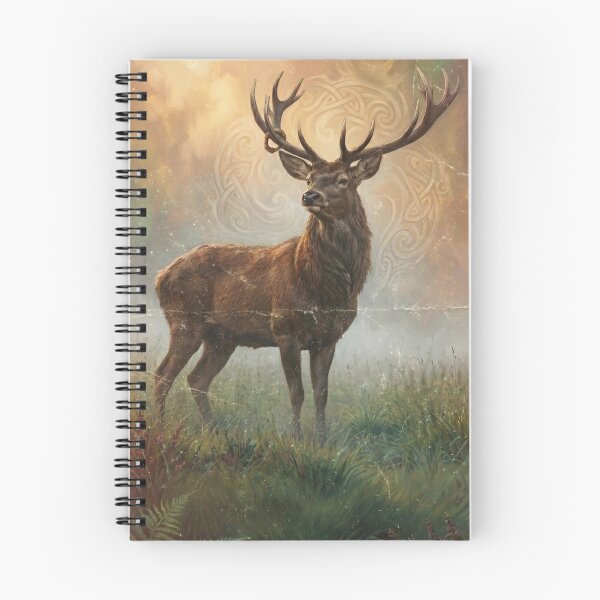 Item preview, Emerald Isle Red Deer Spirit Poster designed and sold by STTrillionTEES.