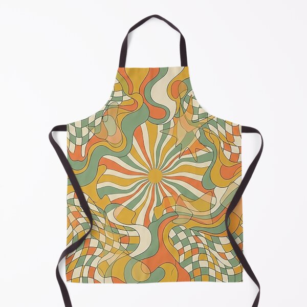Item preview, Groovy Checkerboard Swirl – 70s Retro Psychedelic Abstract Art designed and sold by CattlettArt.