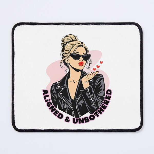 Item preview, Aligned & Unbothered – Powerful Woman, Calm Confidence Spiritual Aesthetic designed and sold by CosmicCutouts.