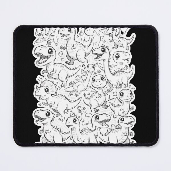 Item preview, Adorable Kawaii Dinosaur Doodle Collection Cute Chibi Dino Sticker Sheet Pack designed and sold by bvdesignart.
