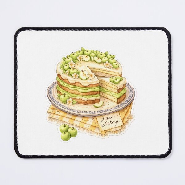 Item preview, Beautiful and magical sliced ​​green apple cake. designed and sold by LiriosLand.