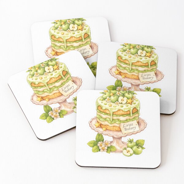 Item preview, Beautiful and magical green apple decorated cake. designed and sold by LiriosLand.