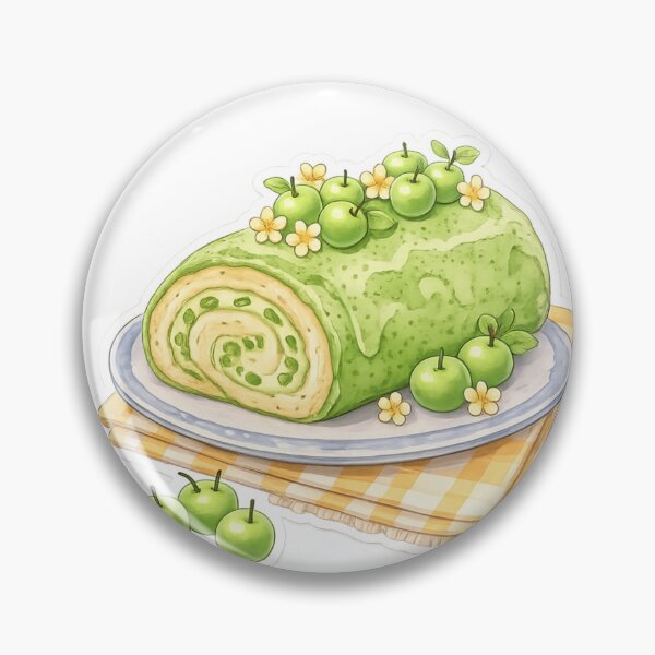 Item preview, magical and delicious green apple roll cake designed and sold by LiriosLand.