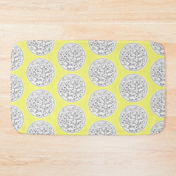 Item preview, Cute Kawaii Dinosaur Doodles Chibi Prehistoric Animals Group Pattern designed and sold by bvdesignart.