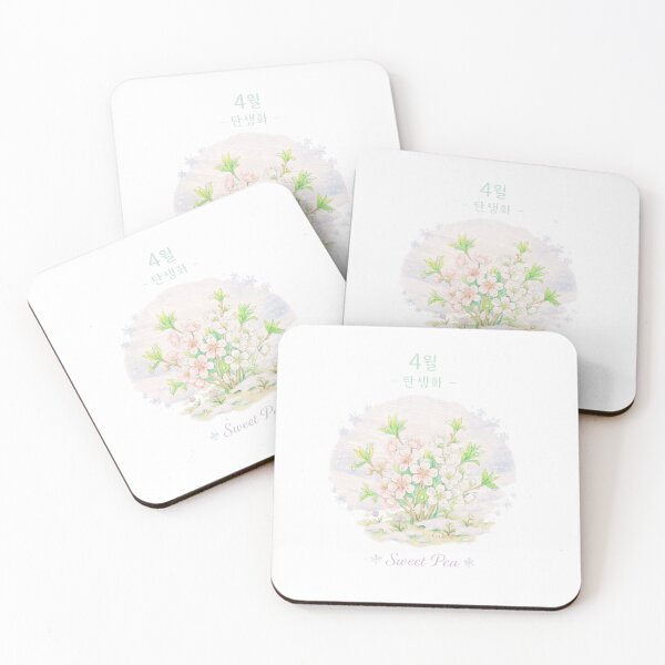 Item preview, April Birth Flower Sweet Pea Watercolor Illustration designed and sold by Purely Art Shop.