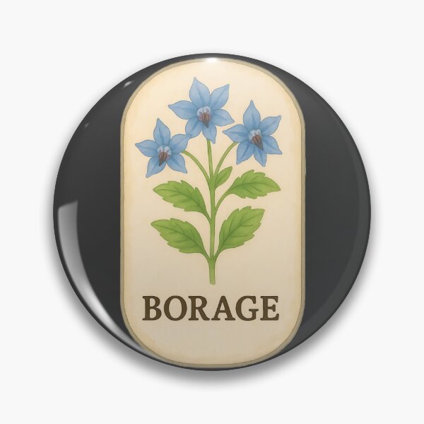 Item preview, Vintage Botanical Herb and Spice Prints: Borage designed and sold by PinUpPizzazz.