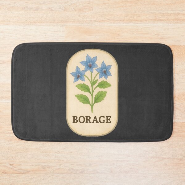 Item preview, Vintage Botanical Herb and Spice Prints: Borage designed and sold by PinUpPizzazz.