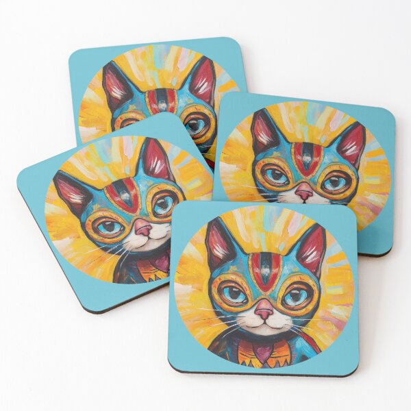 Item preview, Lucha Kitty – Cute Mexican Luchador Cat Illustration designed and sold by Vato Vibes.
