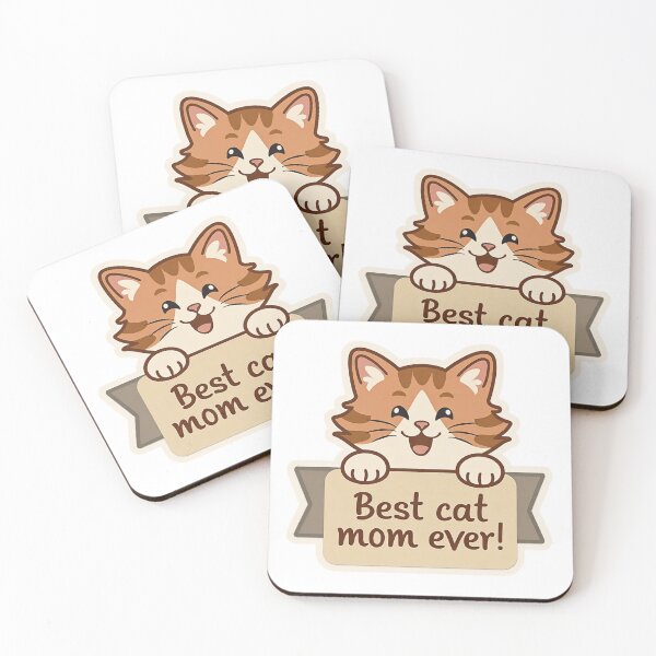 Item preview, Best cat mom ever! Mother's day card designed and sold by MendaciousMina.