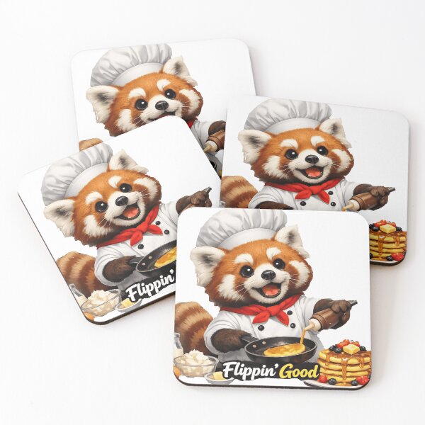 Item preview, Flippin Good Red Panda Chef designed and sold by Northern Glow Art.