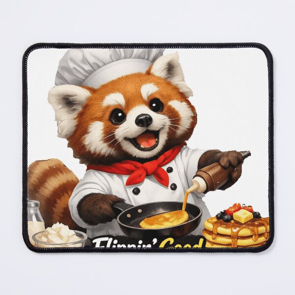 Item preview, Flippin Good Red Panda Chef designed and sold by Northern Glow Art.
