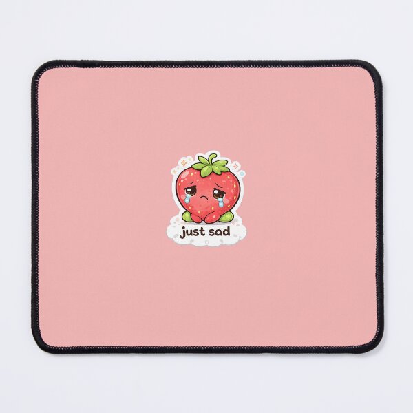 Item preview, Sad Strawberry Cute Kawaii Sticker - Just Sad Mood Meme Aesthetic designed and sold by Qingtian814.