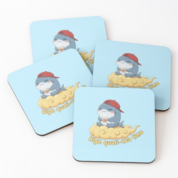 Item preview, High Quali-tea Time Chibi Shark designed and sold by Nature's Chibis.
