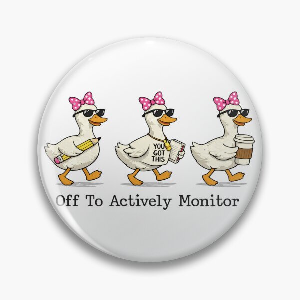 Item preview, Off to Actively Monitor Test Day Teacher Testing Day Goose  designed and sold by first-shirt ⭐ ⭐ ⭐ ⭐ ⭐.