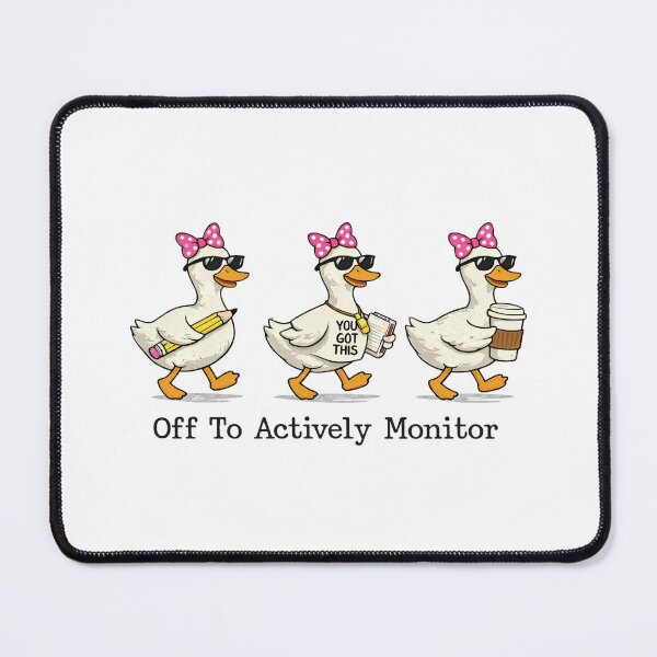 Item preview, Off to Actively Monitor Test Day Teacher Testing Day Goose  designed and sold by first-shirt ⭐ ⭐ ⭐ ⭐ ⭐.