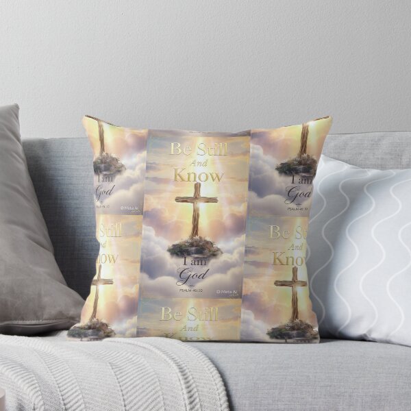 Item preview, Be Still And Know Psalm 46:10 Wooden Cross Sunrise. designed and sold by Chefrick72.
