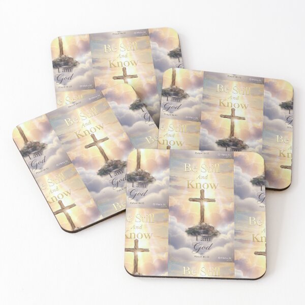 Item preview, Be Still And Know Psalm 46:10 Wooden Cross Sunrise. designed and sold by Chefrick72.