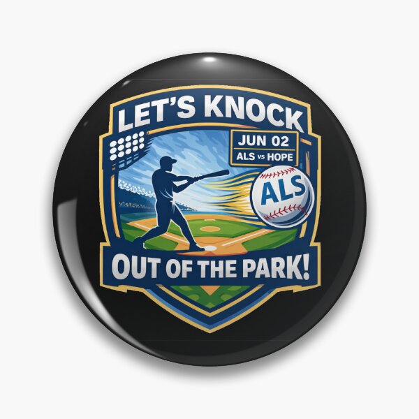 Item preview, Let’s Knock Out ALS – Baseball Awareness Design | ALS Awareness June 2 designed and sold by Mirgonhood.