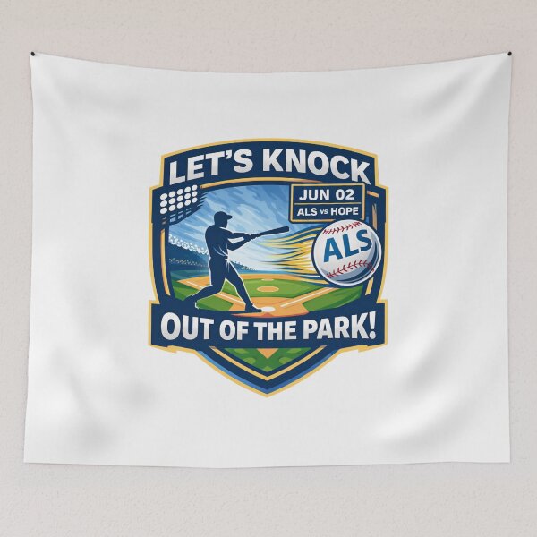 Item preview, Let’s Knock Out ALS – Baseball Awareness Design | ALS Awareness June 2 designed and sold by Mirgonhood.