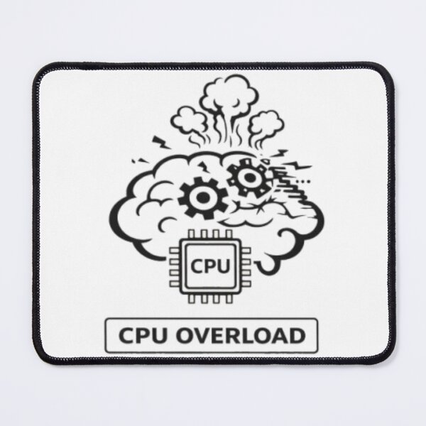 Item preview, CPU Overload Brain Funny Tech Design designed and sold by MS-DesignArt.