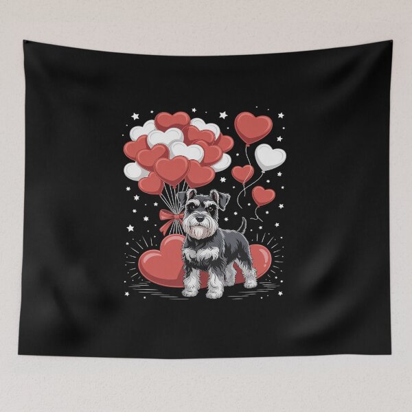 Item preview, Schnauzer Valentine's Day Outfit Heart Dog Lover designed and sold by BlassmausArt.