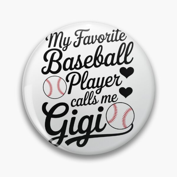 Artikelvorschau, Mein Baseballspieler nennt mich Gigi. Süße Gigi Baseball entworfen und verkauft von BlassmausArt.