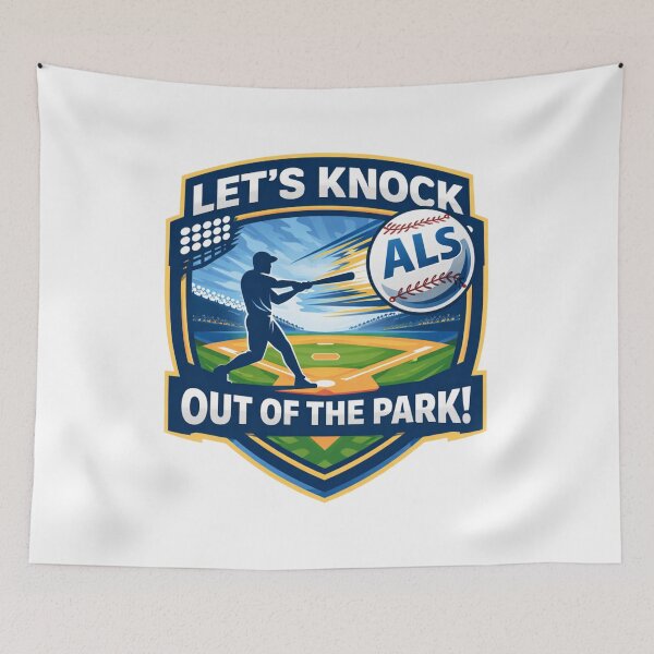 Item preview, Let’s Knock Out ALS – Baseball Awareness Design | ALS Awareness designed and sold by Mirgonhood.